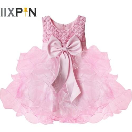 3M-4T Toddler Kids Baby Girl Tutu Dress Elegant Baby Flower Girl Dresses For Wedding Party Pageant Communion Princess Dress