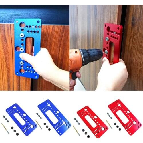 Porous at the Same Time Convenient and Sturdy Aluminum Alloy Material Punch Locator Suitable for Punching of Wardrobe