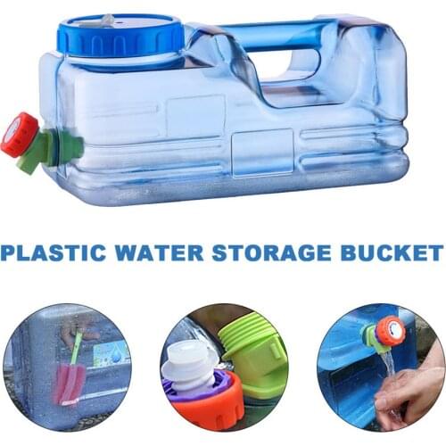 10L Portable Large Capacity Water Container Water Tank Bucket Outdoor Camping Picnic Driving Kettle With Faucet