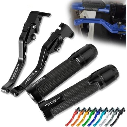 Adjustable Brake Handle Clutch Levers Motorcycle Thruster Grip Handle Bar Cap End Plugs For KAWASAKI VERSYS650 CC 2006 2007 2008