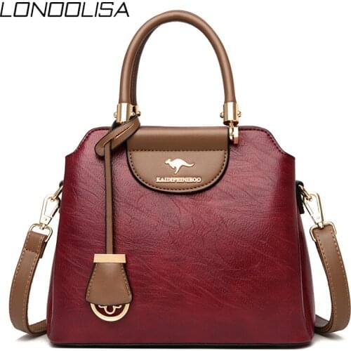 High Quality PU Leather Crossbody Bags for Women 2020 New Luxury Handbags Women Bags Designer Casual Contrast Shoulder Handbag