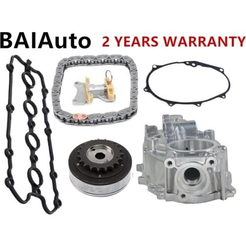 Camshaft Adjuster Cam Housing Timing Chain Tensioner Rebuild Set For VW Touran For Audi A3 S3 A4 A6 TT TTS 06D109229A 06D103121B