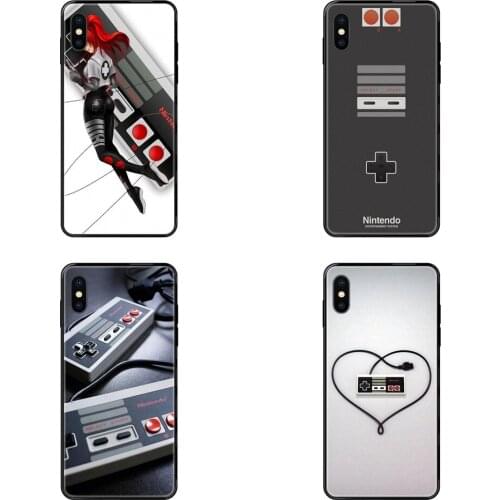 Retro Vintage Game Controller Black Soft Art Print Cover Case Cheap Junior For Galaxy A5 A6 A7 A8 A10 A10S A20 A20S A20E A21S