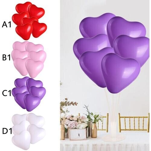100 x Love Heart Shape Ballons Wedding Party Romantic Birthday Decoration New 12 inch balloons