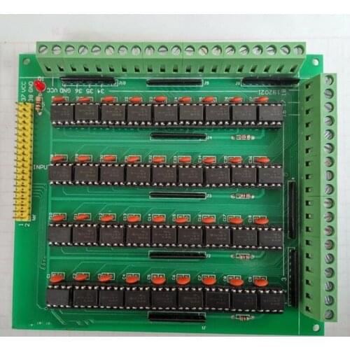 High-Speed 36-Channel Optocoupler Isolation Module/6N137 Module/High-Speed Optocoupler/3V-5V Dignal Isolation