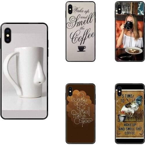 Wake Up And Smell The Coffee Discount Youth Black Soft Art Print Cover Case For Galaxy A10S A20 A20S A20E A21S A30 A30S A40 A50