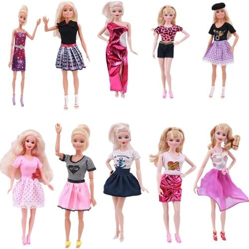 1pcs Multicolor SoftKnitted Pure Cotton Sweater Dress Doll Clothes Accessories For Barbies/11.8 Inch Girl Toy