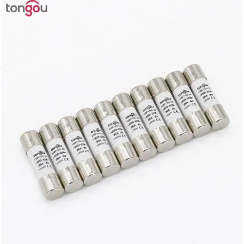 10 pcs lot 1000V 10*38MM 2A 3A 10A 15A 20A 25A 30A DC PV Solar Fuse Metal Alloys for Solar Power System Protection BX0234