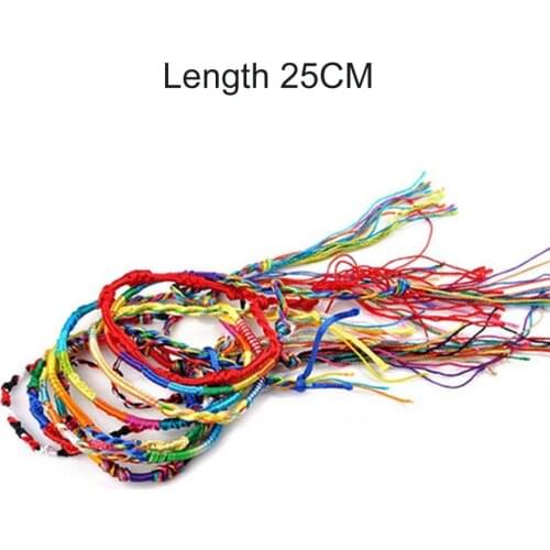 20Pcs Bracelets Knitted Strands Fashion Cord Multicolor Bracelets for Club