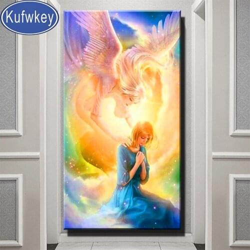 5d diy diamond painting"Angels Girl"mosaic cross stitch New 2021 3d embroidery diamond Full round/square stones Religion