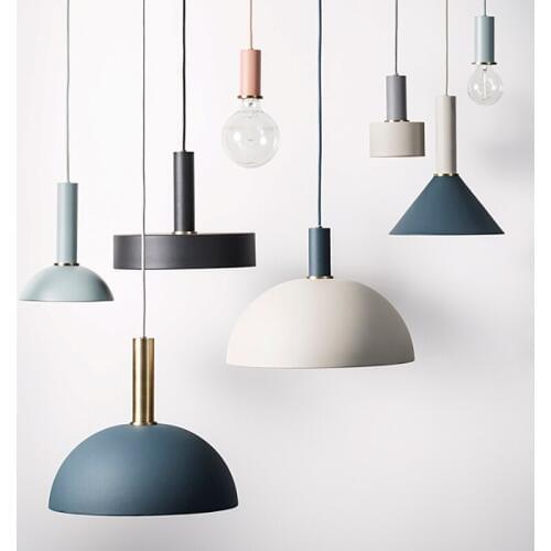 American Country Creative Wood iron Pendant light Lamp iron metal Hanging Lamp Nordic Designer Light Art Deco Lighting Abajur