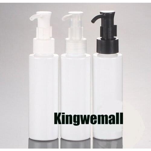 300pcs/lot 100ml White PET Cream bottle,100ml oil pump bottle,100ml cosmetic container,cosmetic packaging