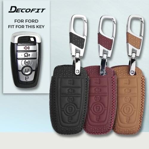 Car Key Cover for F-150 F-250 F-350 F-450 F-550 Ecosport Edge Explorer Fusion S-MAX MUSTANG Case Keyless Keychain Shell Fob