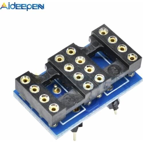 Dual DIP8 to DIP8 Mono Opamp PCB Board+Pin+Socket For NE5532 OPA2132 OPA627 TL072 P07