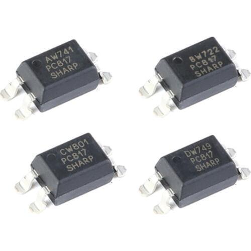 50pcs SMD PC817 817 A/B/C/D SOP-4 PC817X3CSP9F Photocoupler