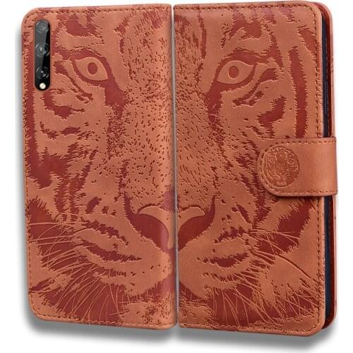 Tiger Wallet Leather Case For Huawei Honor 20 10 Lite 10i 20i 9X 8S 8A Enjoy 9S 10S Nova 6SE 7i 5T 4E 3E Cover Luxury Flip Cases
