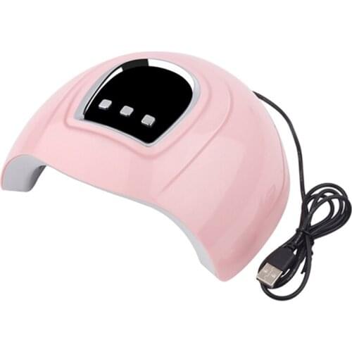 54W UV LED Lamp 18Pcs LEDs Nail Dryer Lamp for Curing All Types Nail Gels Polish Nail Art Tools with 30S/60S/90S Timer