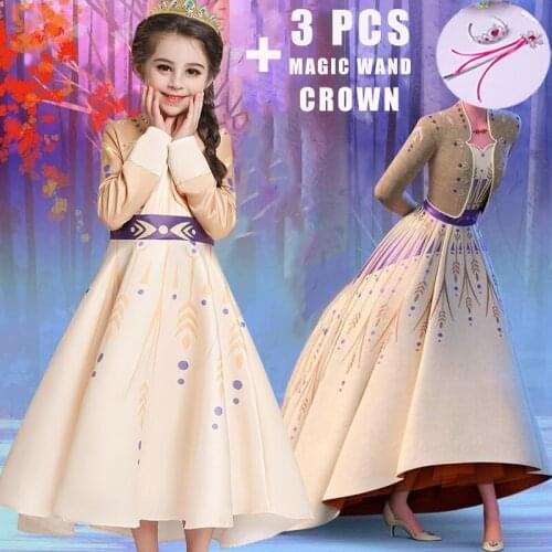 Summer Bridesmaid Carnival 2 Cartoon Dress Costume Prom Evening Princess Dress for Girls Party Cosplay Kid Clothes 3 - 12 Years