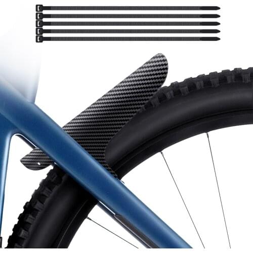 Hot Sale MTB Mudguard Carbon Fiber Embossing Bike Front and Rear Fenders Cool Bicycle Accessories