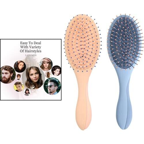 Massage Hair Brushes Comb With Mirror 2 in 1 Makeup Mirror Massage Scalp Hair Brush Detangling Hair Comb for All Hairs