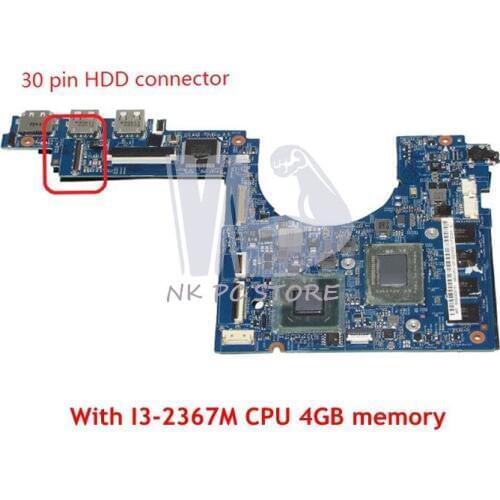NOKOTION For Acer aspire S3-951 Laptop Motherboard UM67 SR0CV I3-2367M CPU 4GB Ram Memory 48.4QP01.021 SM30 HS MB MBRSE01001