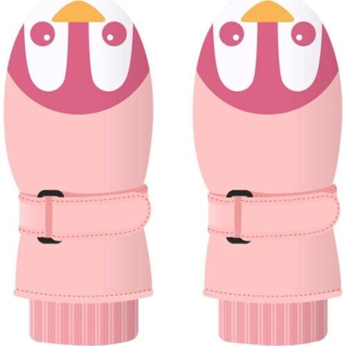 Cute Kids Children Winter Waterproof Thick Warm Snow Ski Snowboarding Gloves