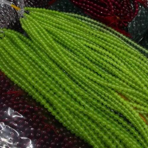 Mini. Order is $7! 6,8mm olive green Jades Stone Round DIY Jewelry Making Loose Beads 15"
