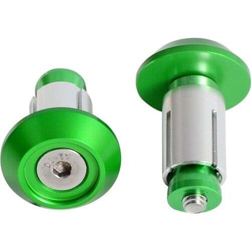 Motorcycle Aluminum Handlebar Grips Bar Ends Sliders Grip Cap Plug For Kawasaki KX 65 80 85 100 125 250 500 KX250F KX450F KDX200