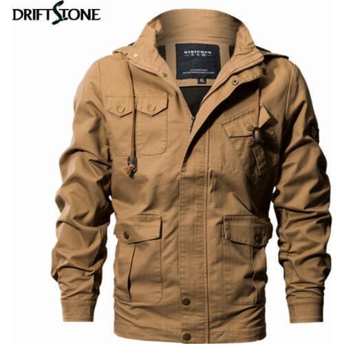Military Tactical Jacket Men Plus Size Windproof Hooded Air Force Pilot Jackets Autumn Winter Man Coat Army Clothing 6XL 3 Color