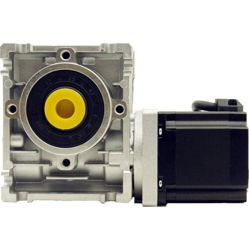 Nema23 stepper motor 1.3NM with Worm reducer 5:1/7.5:1/10:1/15:1/20:1/25:1/30:1/40:1/50:1/60:1/80:1 ratio and output shaft