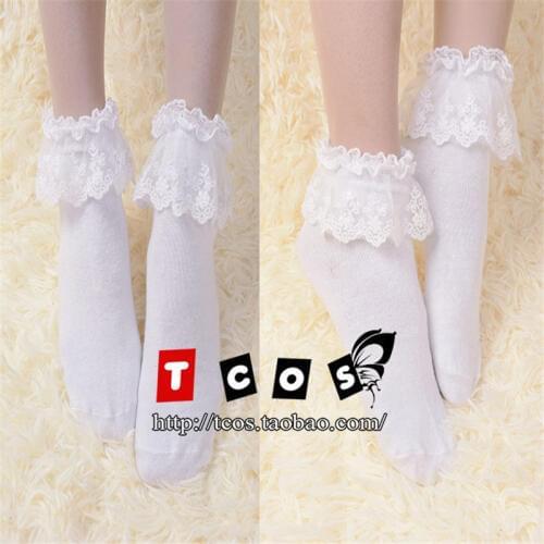 Lolita Socks Anime Cute Cartoon Pattern Long Socks Girls Cosplay Stockings H