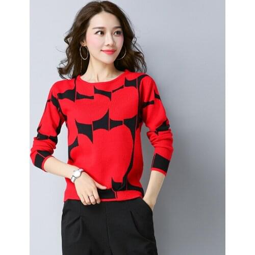 2018 New Autumn Winter Clothes Casual Sweater Women O-collar Long Sleeve Short Pullovers Tops Female Knitted Bottom Sweaters Y59