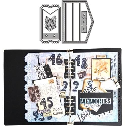 New Pocket Metal Cutting Dies Stamps Dies Scrapbooking Mold Cut Childrens Handmade Tools DIY Craft Decoration New Dies for 2021