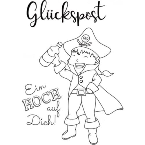 German Words Transparent Clear Silicone Stamp/Seal for DIY scrapbooking/photo album Decorative clear stamp ST0337