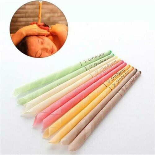 10 or 16Pcs Ear Wax Removal Candle Cleaning Candles Healthy Care Hollow Coning Treatment Indiana Therapy Fragrance Wax Candle