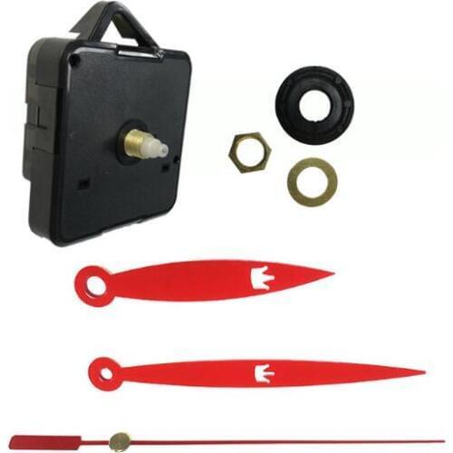 Precision shaft Beautiful Clock Classic Black Quartz Clock Red Hands Wall Clock Movement Mechanism Parts Repair Replacement Tool