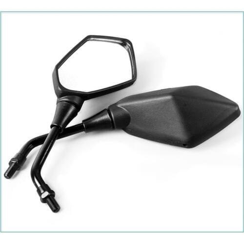 Universal 10mm Motorcycle Mirrors Motorbike Retro Black Rearview Mirrors Scooter Motor Mirror for Harley Yamaha Suzuki Honda