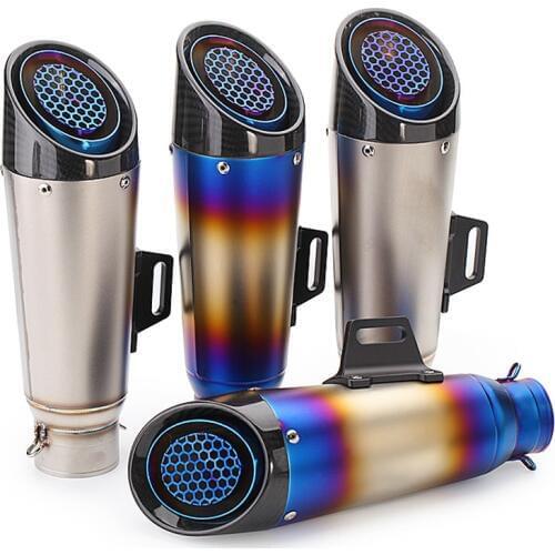 Universal 51 60mm motorcycle exhaust pipe muffler escapamento de moto for R6 R1 CBR600 Z750 s1000r sc tubo escape moto slip-on