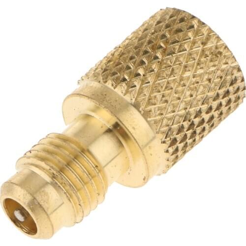 High Quality Brass R134A Refrigerant Tank Adapter Connector 1/2 ACME 1/4 SAE