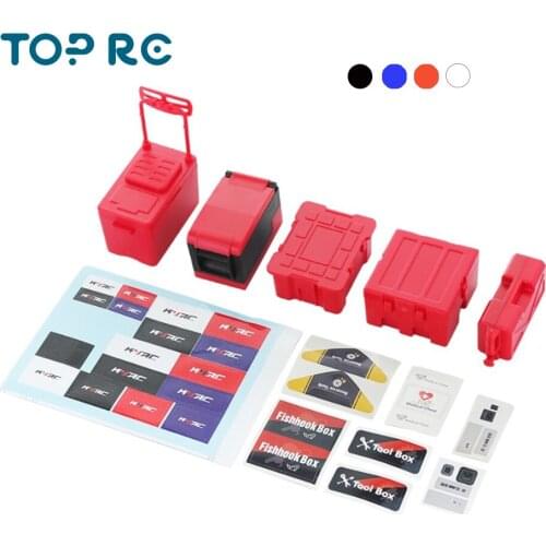1:10 Climbing car simulation decoration parts fishing box fuel tank, tool box car refrigerator medical box for1/10 RC car