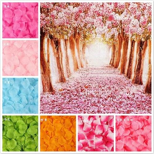 100piece/lot 5*5cm Artificial Flowers Simulation Rose Petals Decorations Wedding Marriage Room Rose Flower Gift