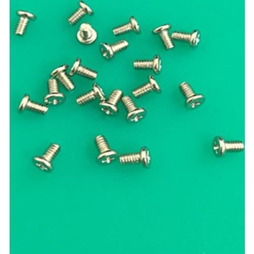 100pcs Mobile phone screw m1.4 * 2.5 / 3 instrument clock computer flat screw Silver