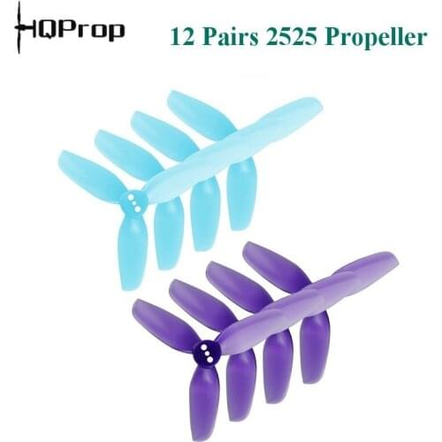 12Pairs 24PCS HQprop HQ 2025 2X2.5X3 2inch 3 Blade/tri-blade Propeller Prop for T-Motor Brushless Motor FPV RC Racing 20%OFF