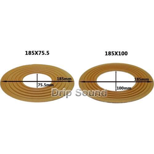 2pcs 185x75.5/185x100mm Elastic Wave Loudspeaker Subwoofer Woofer Bass Speaker Repair Spider Damper