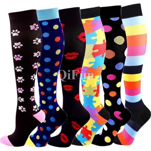 40 Styles New Compression Socks Fit Maternity Pregnant Medical Varicose Veins Edema Diabetes Unisex Outdoor Hiking Sports Socks