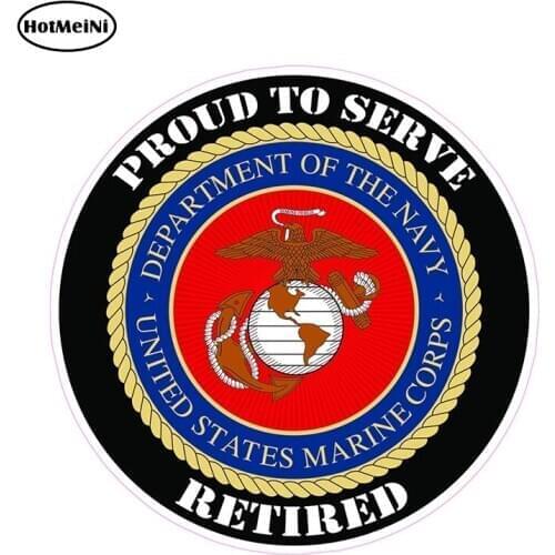 HotMeiNi 12cm X 12cm Car Stickers United States Marines To Support and Defend So Help Me God Decal 3D Car Styling Graphics
