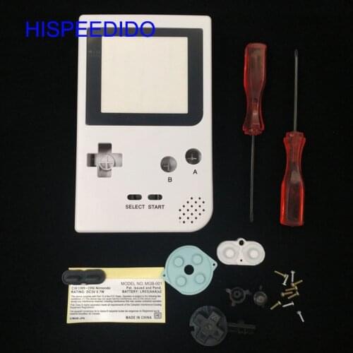 White Game Replacement Case Plastic Shell Cover for Nintendo Gameboy Pocket Game Console for GBP Console housing