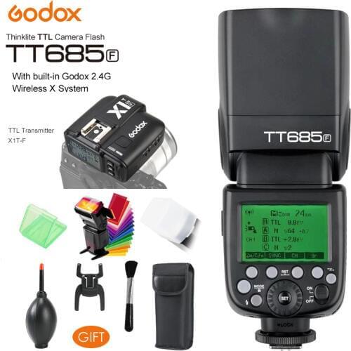 Godox TT685F 2.4G Wireless GN60 HSS 1/8000 s TTL Flash Speedlite, X1T-F Trigger for Fujifilm Fuji X-Pro2/X-T20/X-T10/X-T1/X-T2