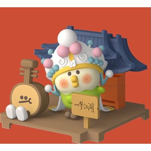Blind Box Toys Little Parrot Bebe Cartoon Character Figures Cute Guess Bag Desktop Decoration Model