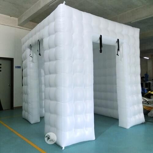 Creative Commercial Advertising Party Tent LED Light Giant Inflatable Cube Tent